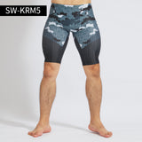 Men's Quick Dry Polyester Swimming Trunks - Comfortable Five Point Swim Shorts