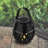 Waterproof Flame Effect Bluetooth Speaker - Portable LED Torch Light with 3D Fire Ambiance