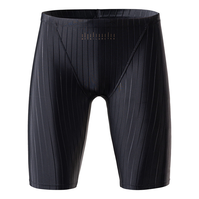 Quick-Dry Men's Swimming Trunks - Professional Five-Point Design