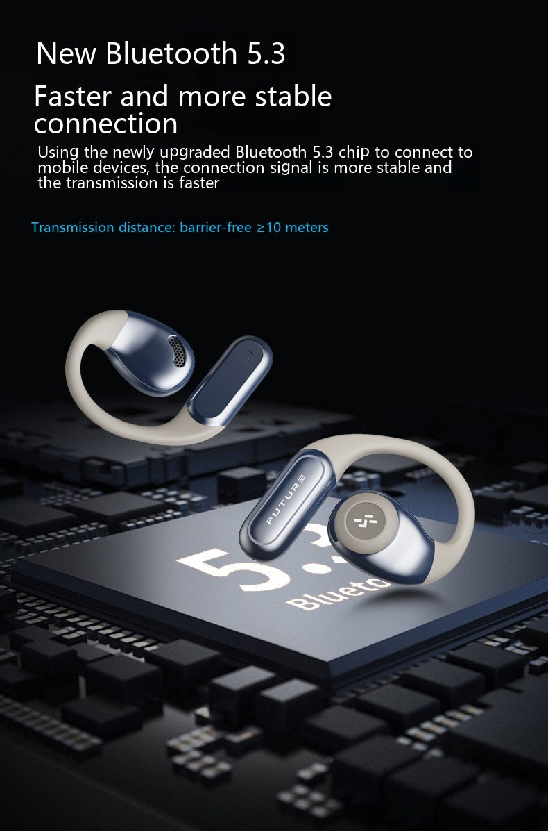 Wireless Bone Conduction Bluetooth Headphones - Long Battery Life Sports Earbuds