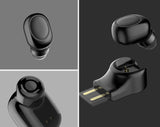 Ultra-Compact Wireless Bluetooth Earbud - Invisible Mini Stereo Headphone with Magnetic Charging