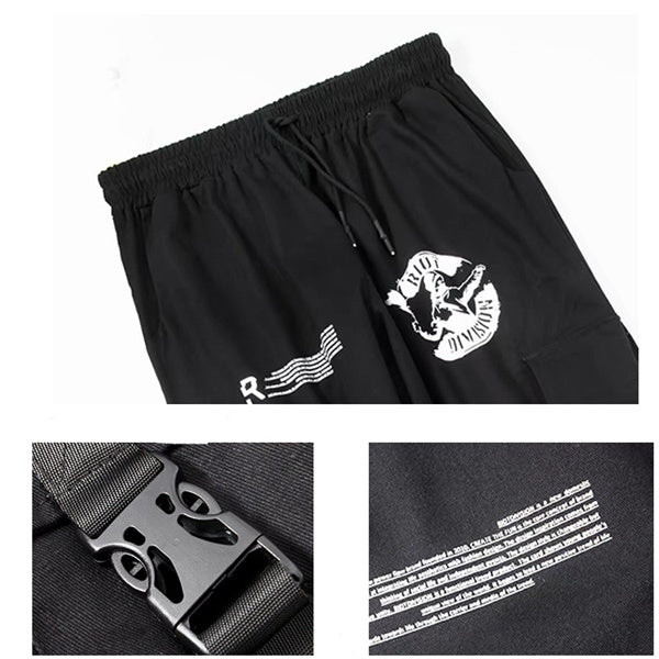 Stylish Cotton Cargo Pants - Loose Fit Youth Overalls with Multiple Pockets