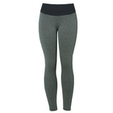 Premium Plaid Fitness Leggings - High-Waist Seamless Yoga Pants for Women