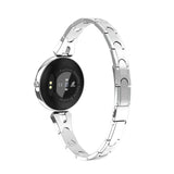 Elegant Rose Gold Smart Watch - Waterproof Fitness Tracker with Heart Rate Monitor for Active Women