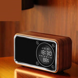 Wooden Bluetooth Speaker with Subwoofer - Desktop Wireless Audio System
