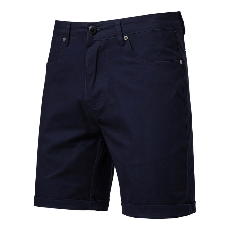 Casual Cotton Cropped Pants - Straight Slim Fit Men's Summer Shorts