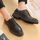 Premium British Business Formal Men's Dress Shoes - Genuine Leather Oxford Style
