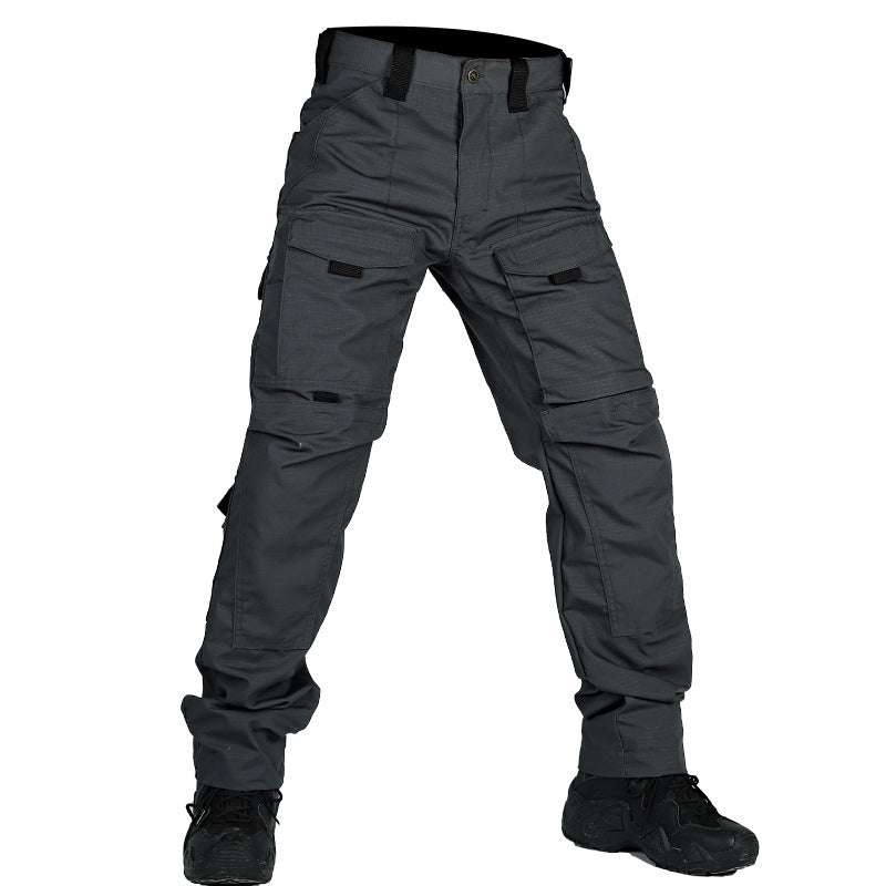 Military Style Camouflage Cargo Pants - Multi-Pocket Tactical Training Trousers