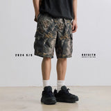 Men's Casual Straight-Leg Denim Shorts - Comfortable Mid-Waist Cotton Shorts