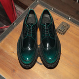 Sophisticated Leather Platform Elevator Shoes - Handcrafted Height-Boosting Footwear
