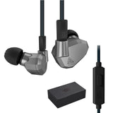 Professional Multi-Driver In-Ear Headphones with Built-in Microphone