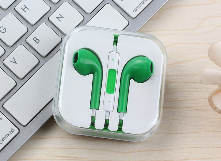 Premium In-Ear Wired Headphones with Microphone - 3.5mm Universal Earbuds