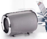 Wireless Bluetooth Subwoofer Speaker - Portable Metal Sound System with Card Reader & Radio