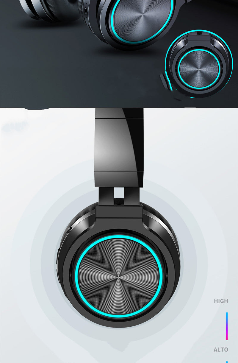 Wireless Bluetooth Headset B12 - Foldable Over-Ear Headphones with 10m Range