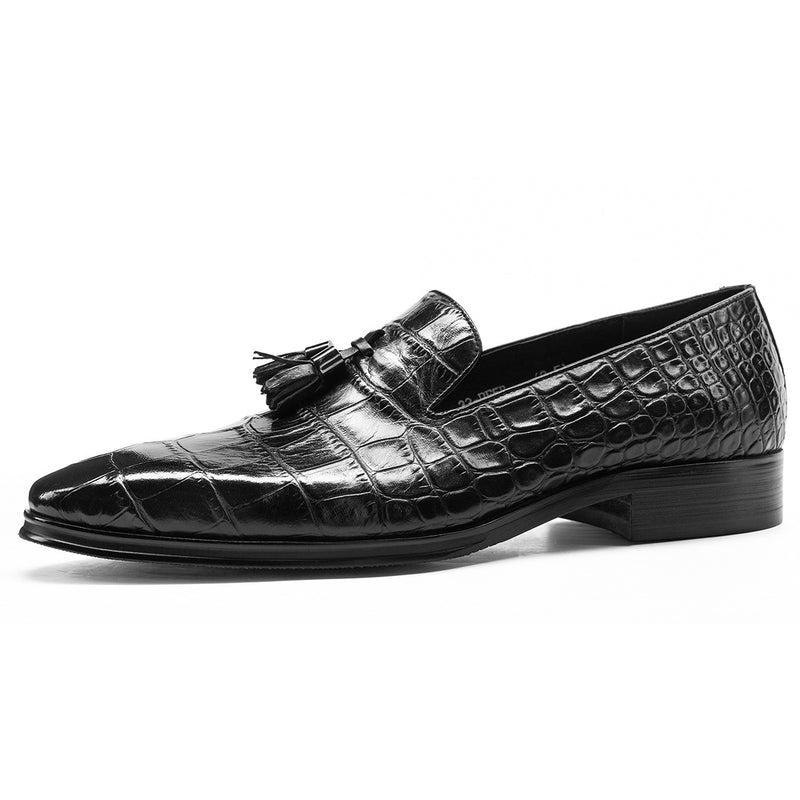 Premium Blue British Leather Business Casual Shoes - Men's Professional Footwear