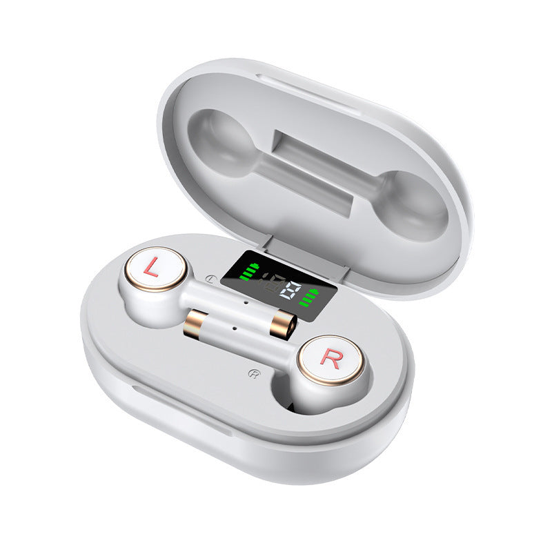 Wireless Bluetooth 5.0 Sports Earbuds with 15M Range & Battery Display - Premium Sound Quality