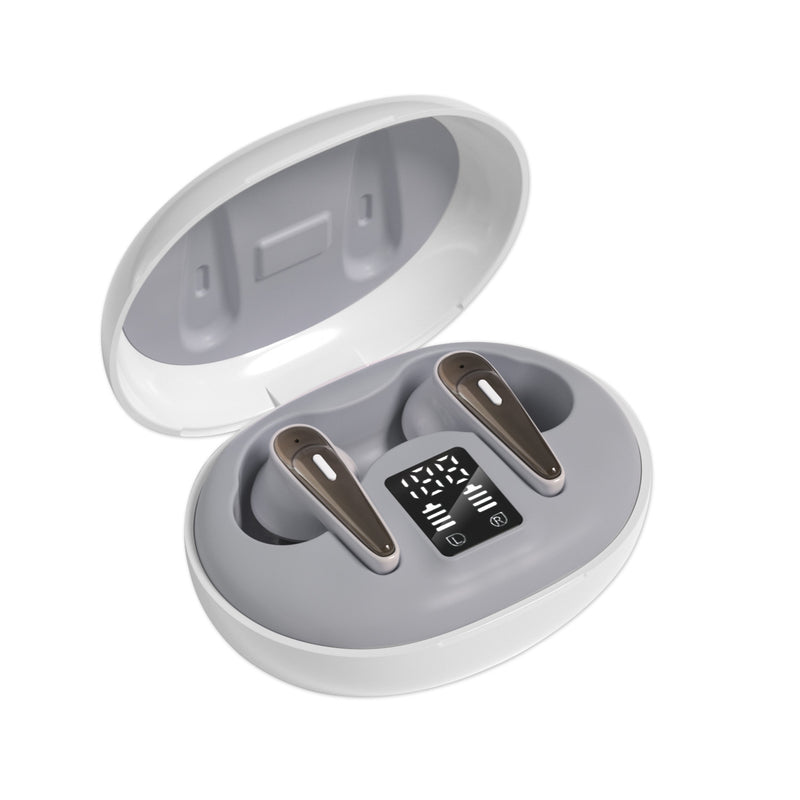 Digital Display Wireless Sports Earbuds - TWS Bluetooth Headphones with Charging Case