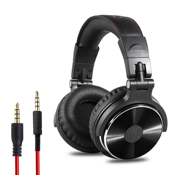 Professional Wired Headphones with Large Comfortable Earmuffs - Premium Audio Experience