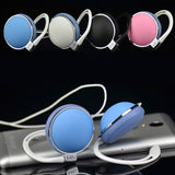 Comfortable Ear-Hook Wired Headphones with Microphone - 3.5mm Audio Jack