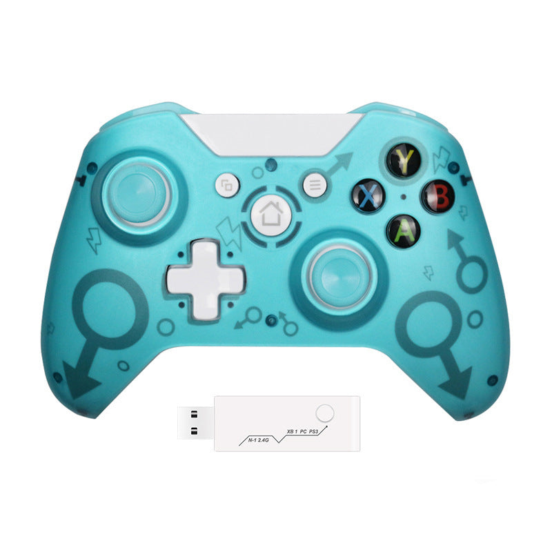 Wireless Gaming Controller N1 - 2.4G Xbox One Compatible Gamepad with Dual Motor Vibration