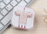 Premium In-Ear Wired Headphones with Microphone - 3.5mm Universal Earbuds