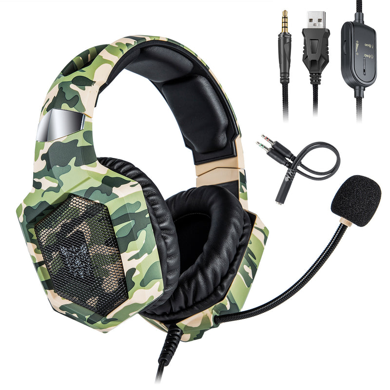 ONIKUMA K8 Professional Gaming Headset with Microphone - Wired Over-Ear Headphones