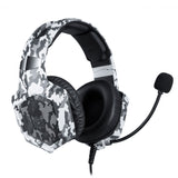 Elite K8 Combat Gaming Headset - Military Camouflage Design for Professional Gamers