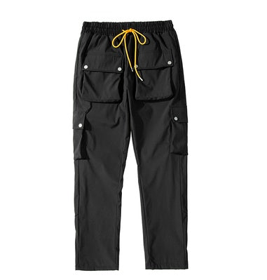 Urban Multi-Pocket Cargo Trousers - Men's Harajuku Style Loose Fit Pants
