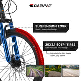 High-Performance 26-Inch Mountain Bike with Shimano 21-Speed Transmission & Disc Brakes