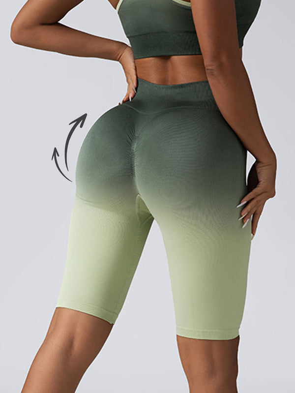 2-Pack Premium Scrunch Butt Lifting Workout Shorts - High Waisted Seamless Yoga & Gym Biker Shorts for Women
