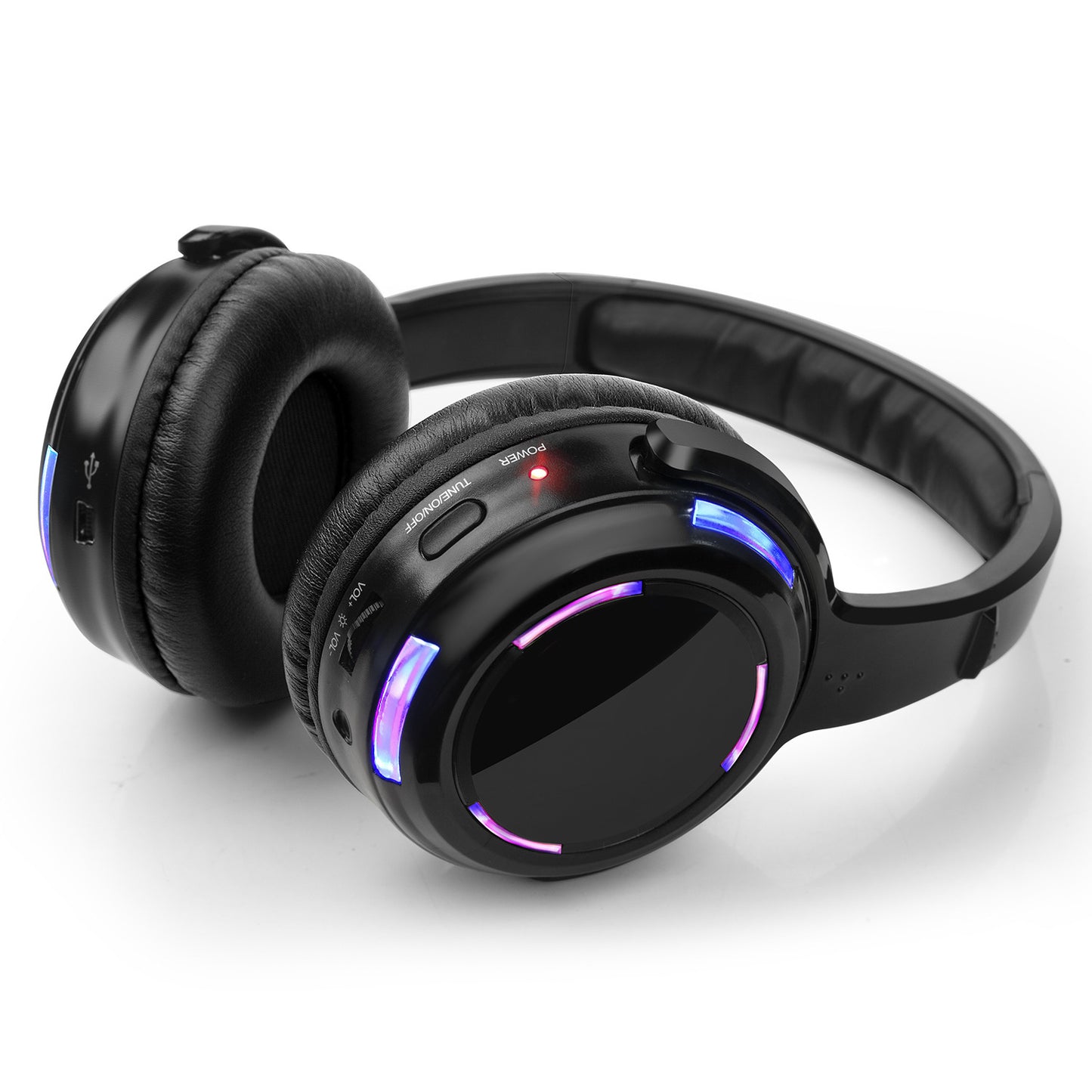 Wireless Silent Disco Headphones - Professional Bluetooth Party Headset with 600mAh Battery