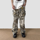 Tactical Camouflage Cargo Overalls - Loose Fit Military Style Workwear