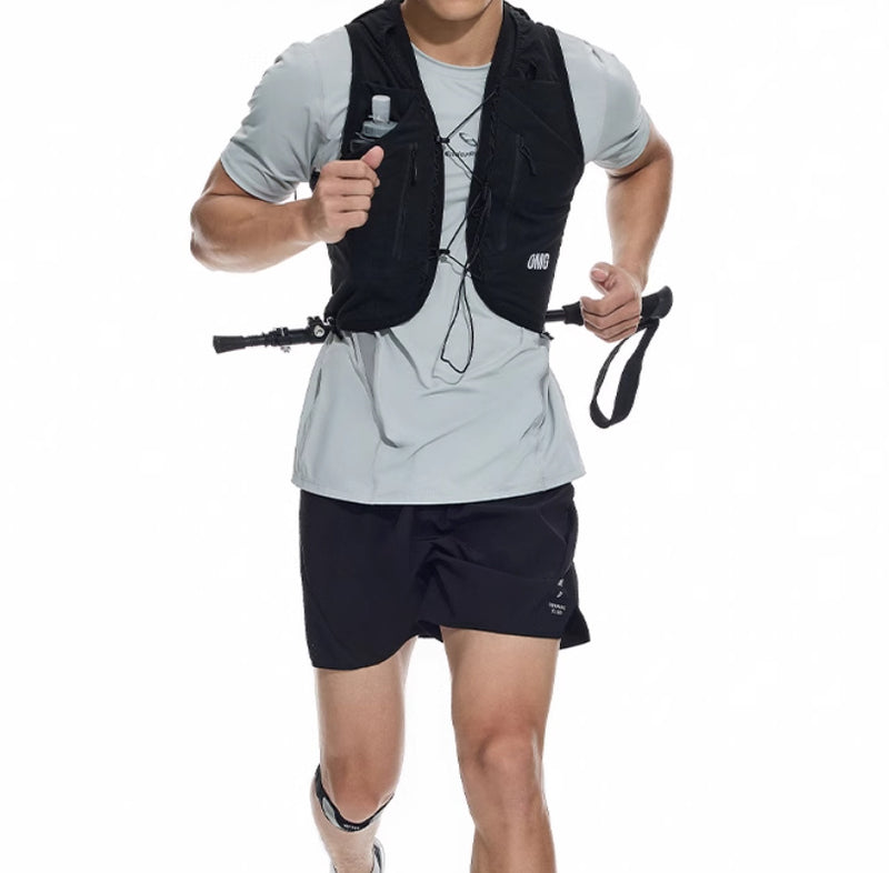 Men's Athletic Running Shorts - Four-Point Stretch Training Shorts with Laser Punching Technology