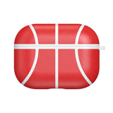 NBA Basketball Leather AirPods Pro Case - Handmade Protective Cover with Anti-Fall Design