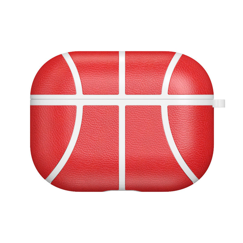 NBA Basketball Leather AirPods Pro Case - Handmade Protective Cover with Anti-Fall Design