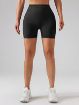 Premium V-Shape High-Rise Gym Shorts - Seamless Scrunch Design for Women