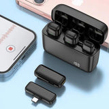 Professional K6 Wireless Collar Clip Microphone - Dual Channel System for Live Streaming & Broadcasting