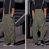 Relaxed Fit Denim Overalls - Vintage Style Workwear