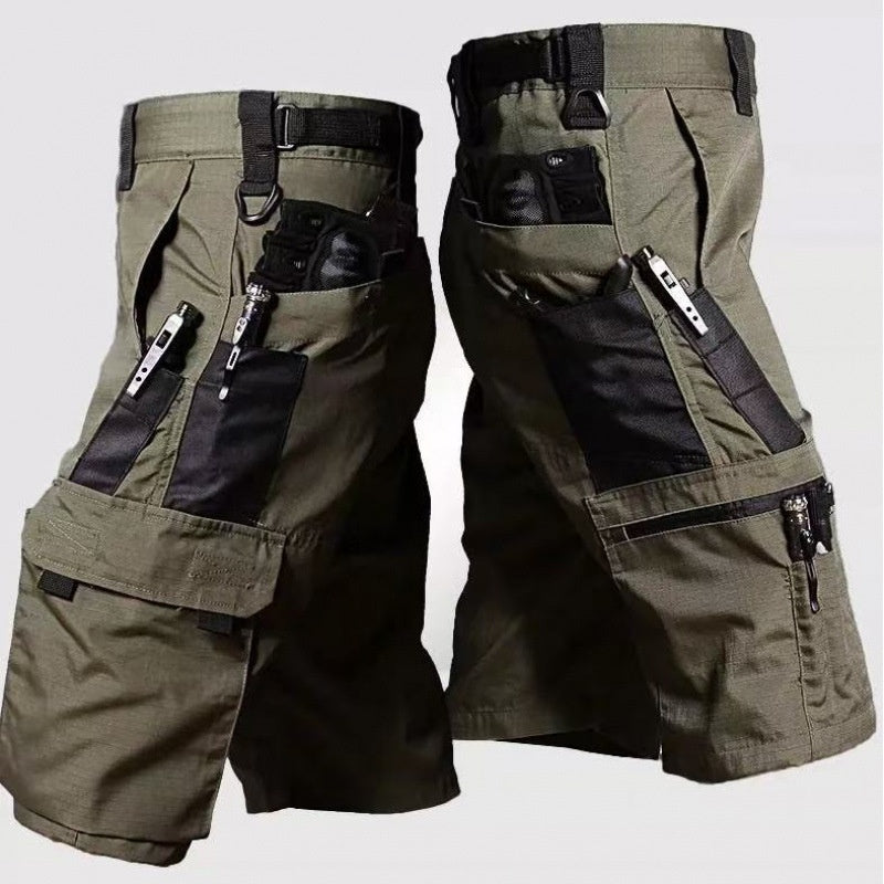 Men's Tactical Outdoor Training Pants - Quick-Dry Cotton Polyester Cargo Trousers