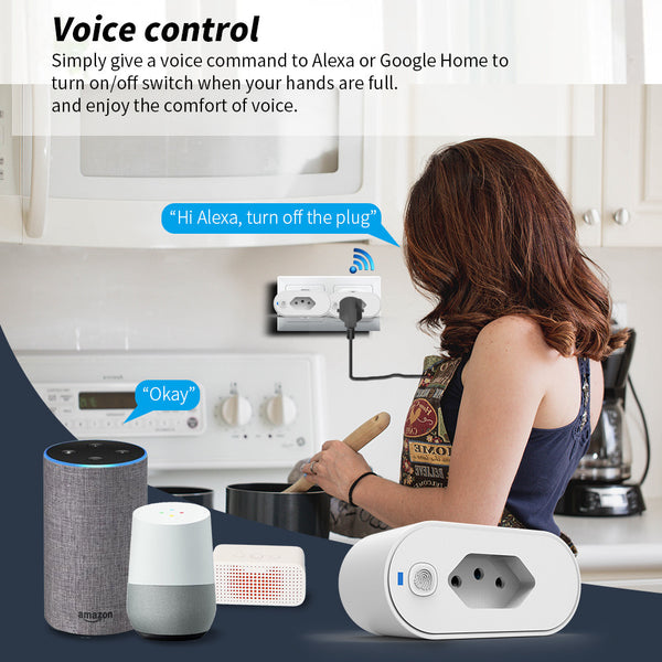 Brazil WiFi 16A Charged Metering Smart Socket