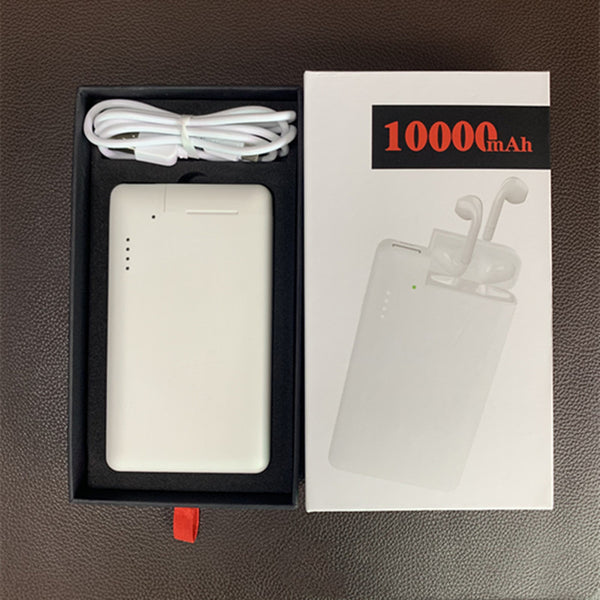 Premium 2-in-1 Wireless Charging Power Bank - 10000mAh Multifunctional Portable Charger