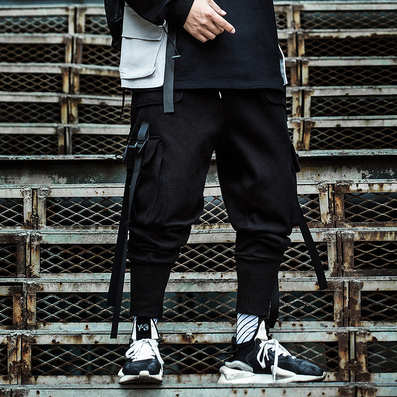 Tactical Multi-Pocket Cargo Pants - Hip Hop Streetwear Fashion for Men