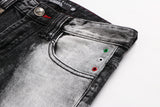 Jeans déchirés en os humains pour hommes