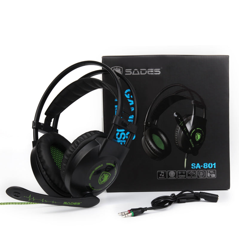 Professional Gaming Headset with Microphone - USB Wired Computer Headphones