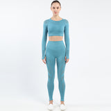 Premium Women's Long Sleeve Yoga Set - Performance Activewear