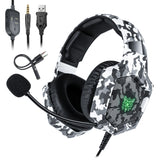 ONIKUMA K8 Professional Gaming Headset with Microphone - Wired Over-Ear Headphones