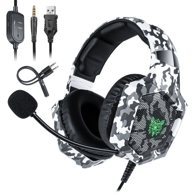 ONIKUMA K8 Professional Gaming Headset with Microphone - Wired Over-Ear Headphones