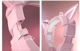 Kawaii Pink ECG Gaming Earphones - Stylish Wired Headset for Girl Gamers