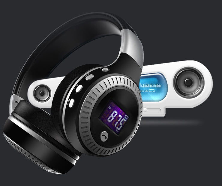 Advanced Bluetooth Wireless Headset - High-Fidelity Stereo Sound with FM Radio & TF Card Support