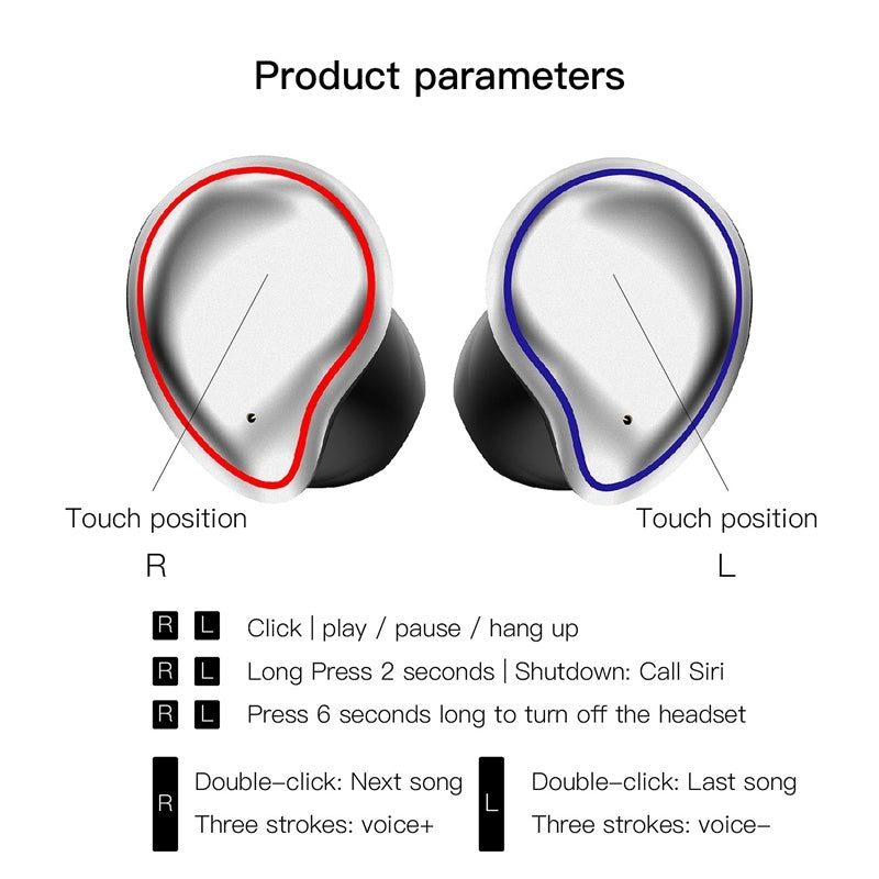 Advanced Bluetooth 5.0 Wireless Earbuds - SE9 Smart Headset with 150H Standby